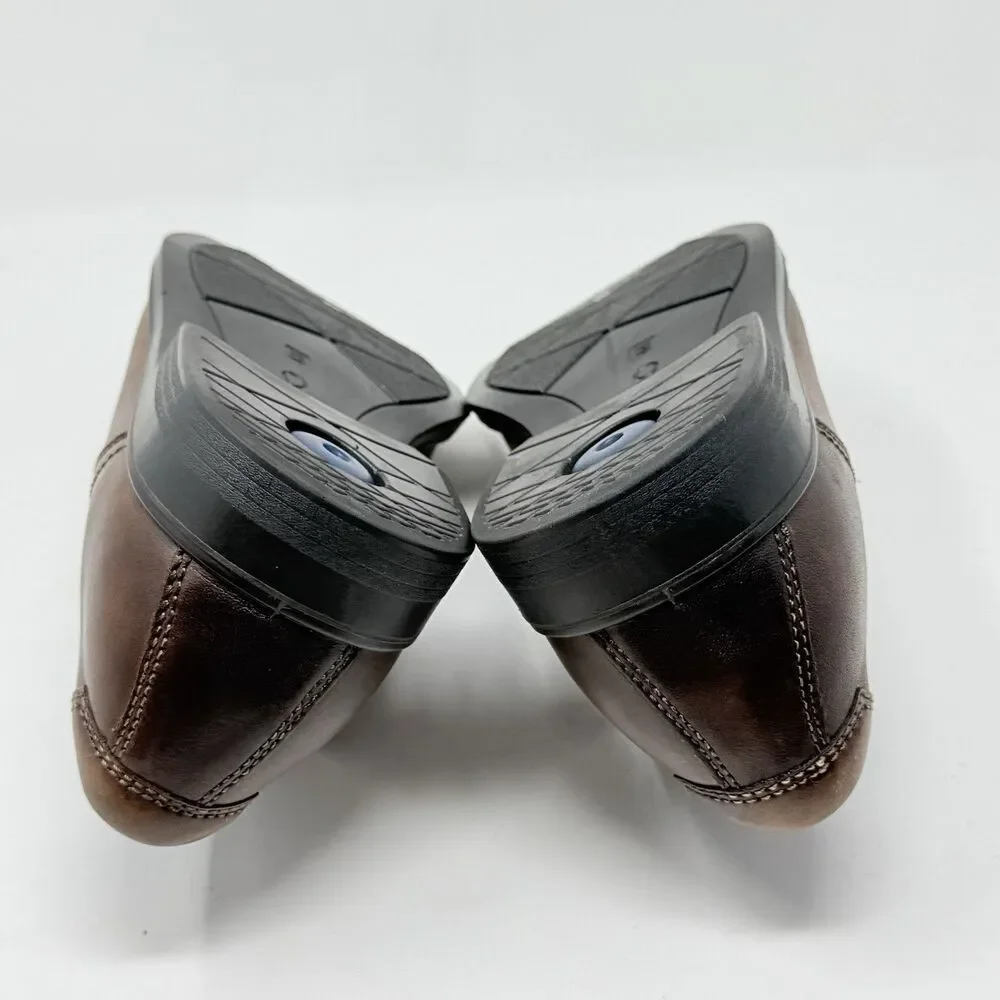 Ecco Melbourne Tie Derby Shoes Mens 10 EU 44 Brown Leather Casual Dress Business